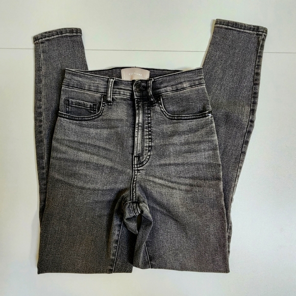 Everlane High Rise Skinny Ankle Black Jean Size 24 - Picture 3 of 10